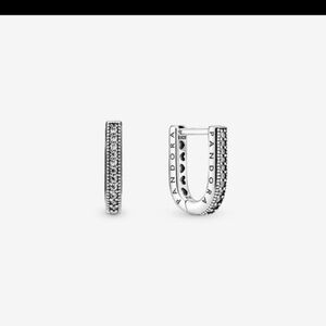 Pandora Ushaped hoop earrings